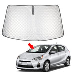 Foldable Windshield Sun Shade for Toyota Prius C (2012–2019)