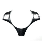 Carbon Style Steering Wheel Trim Cover for BMW E90/91 3-Series (2005–2012)