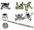 Lonestar LSR Axcalibar Axle + Sprocket Brake Hubs + Lock Nut for YFZ450 (2004–2023)