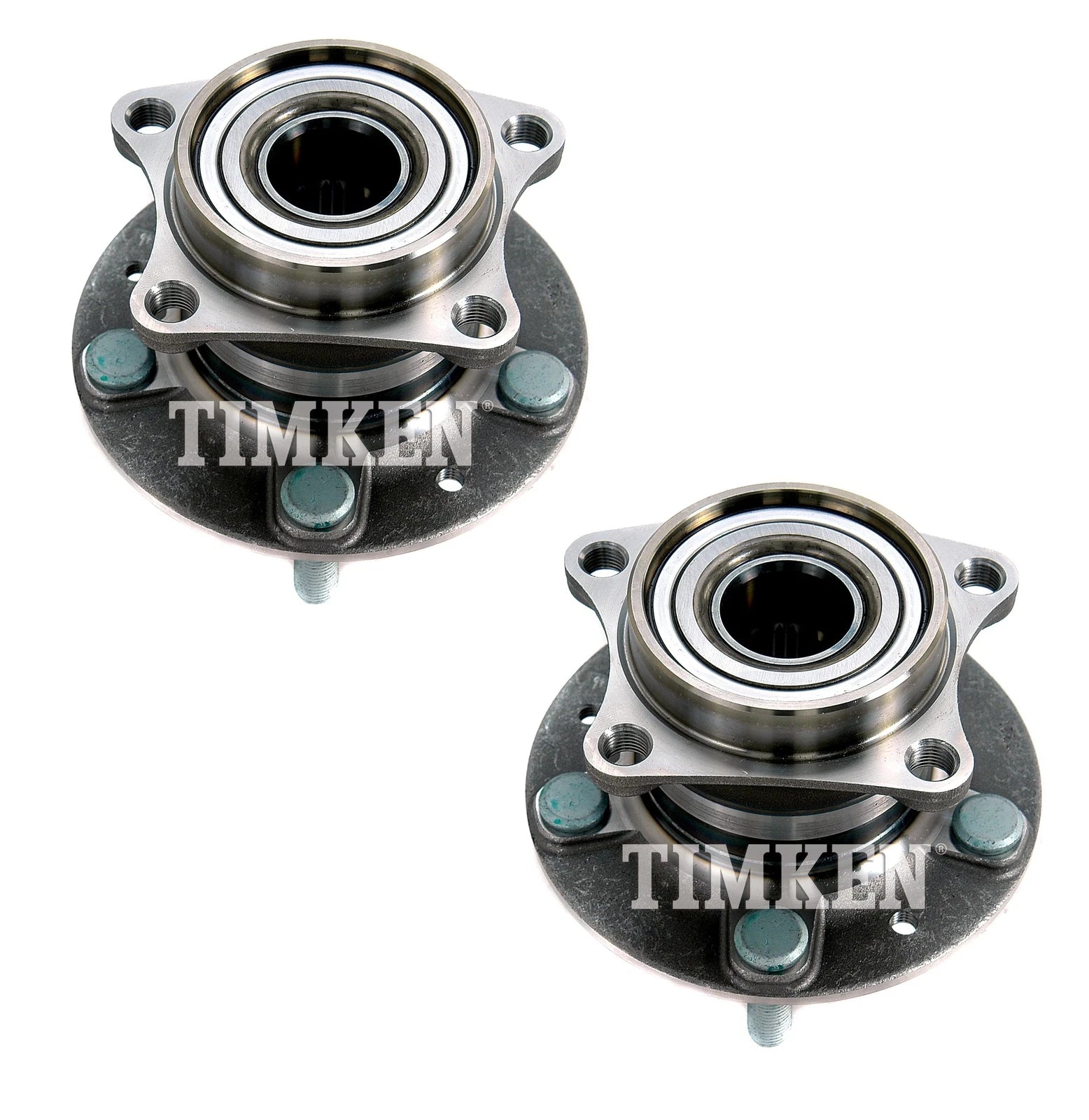 Set of 2 Rear Timken Wheel Bearing and Hub Kit for Mazda CX-7 (2007–2012)