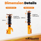 Coilovers 24 Way Damper Kit for Toyota Celica GT GTS (1994-1999)