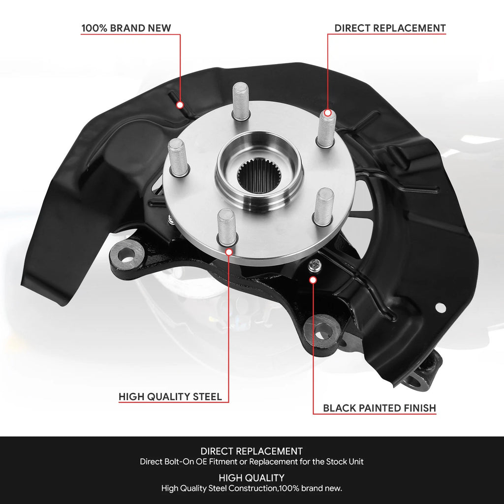 Front Passenger Side Loaded Wheel Knuckle for RX350 RX450H Highlander (2004–2009)