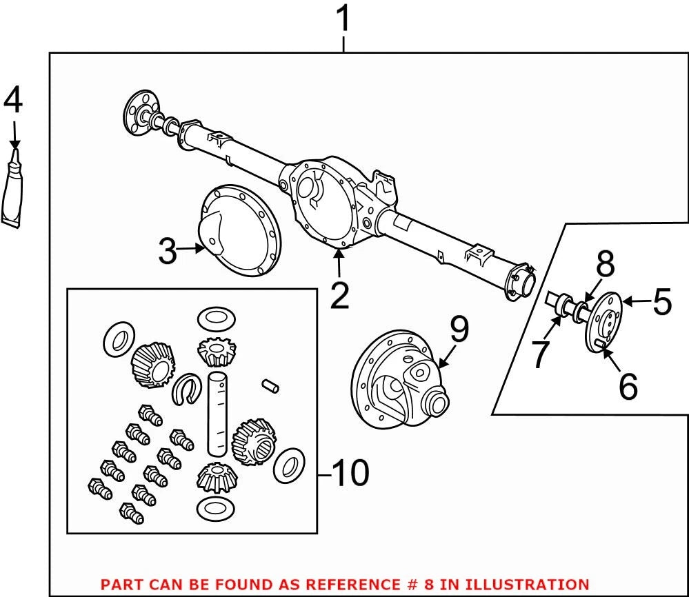Rear Drive Axle Shaft Seal for Chrysler Dodge Jeep Ram 1500 (2009–2023)