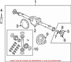 Rear Drive Axle Shaft Seal for Chrysler Dodge Jeep Ram 1500 (2009–2023)