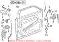 Front Passenger Right Lower Door Hinge for Chrysler Dodge Jeep (OEM)