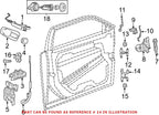 Front Passenger Right Lower Door Hinge for Chrysler Dodge Jeep (OEM)