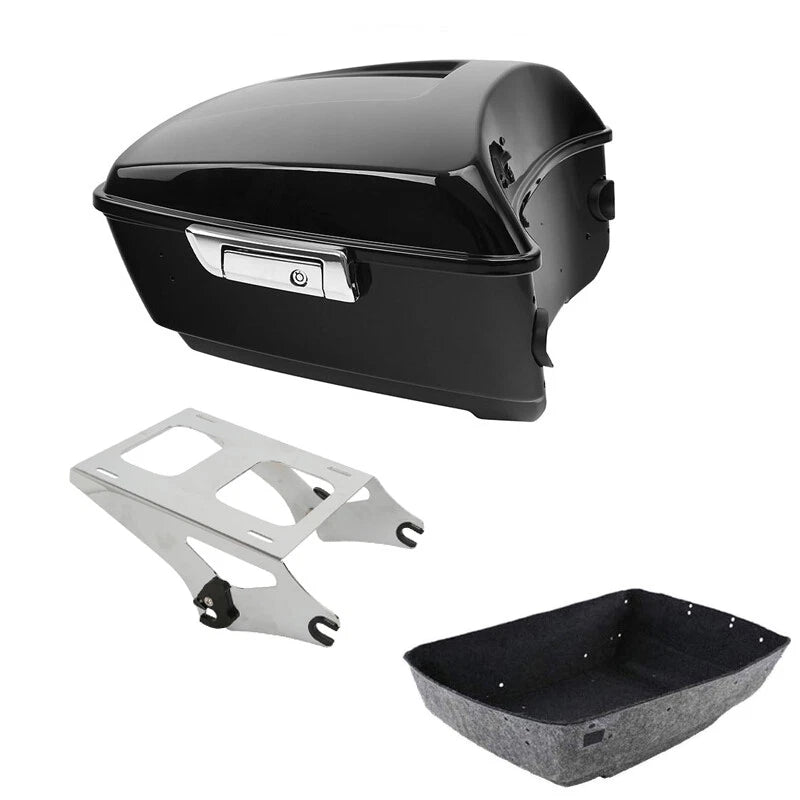 Chrome Two Up Mount Rack for Harley Touring Street Glide (2014–2026)