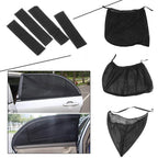 2X Door Mesh Sun Visors for Car Window Cover Net (Anti Insect, Sunscreen)