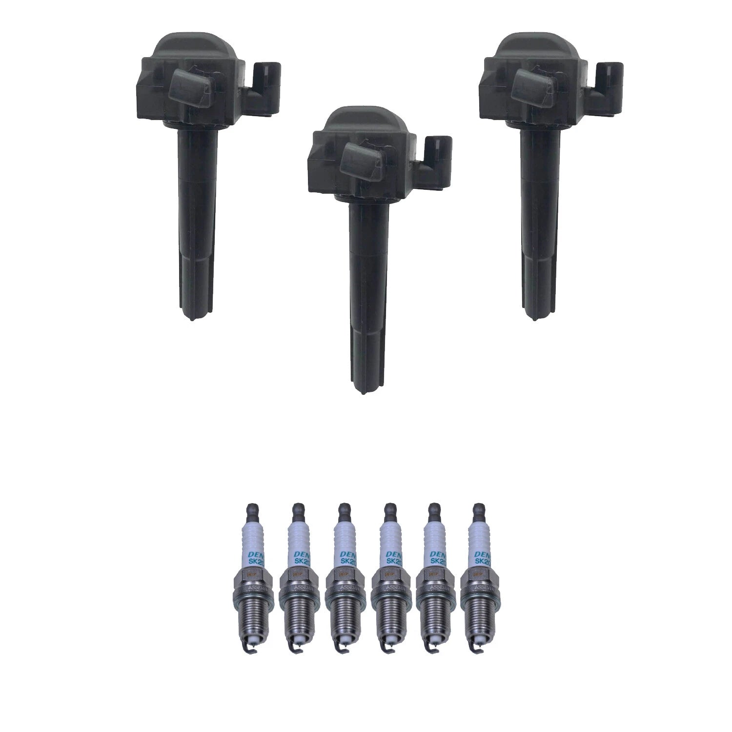 Set of 3 Ignition Coils & 6 Denso Iridium Spark Plugs for ES300 (1992–2003)