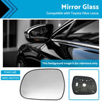 Left Side Mirror Glass for Lexus RX300 RX330 Toyota Hilux (HEATED)