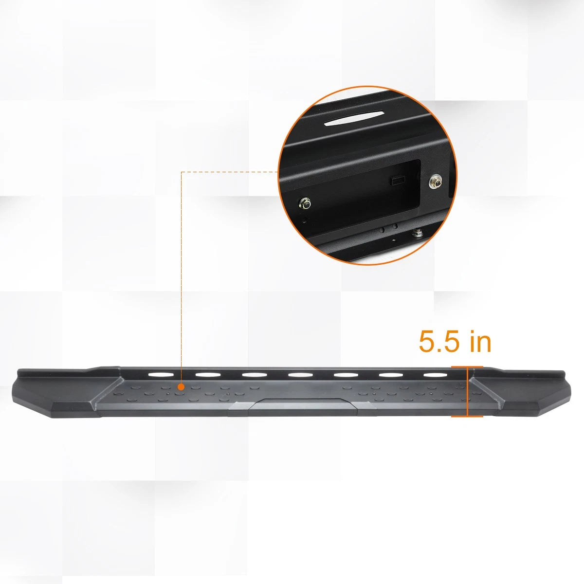 Set of 2 Side Step Nerf Bars for Colorado/Canyon Ext Cab (2015–2020) Black