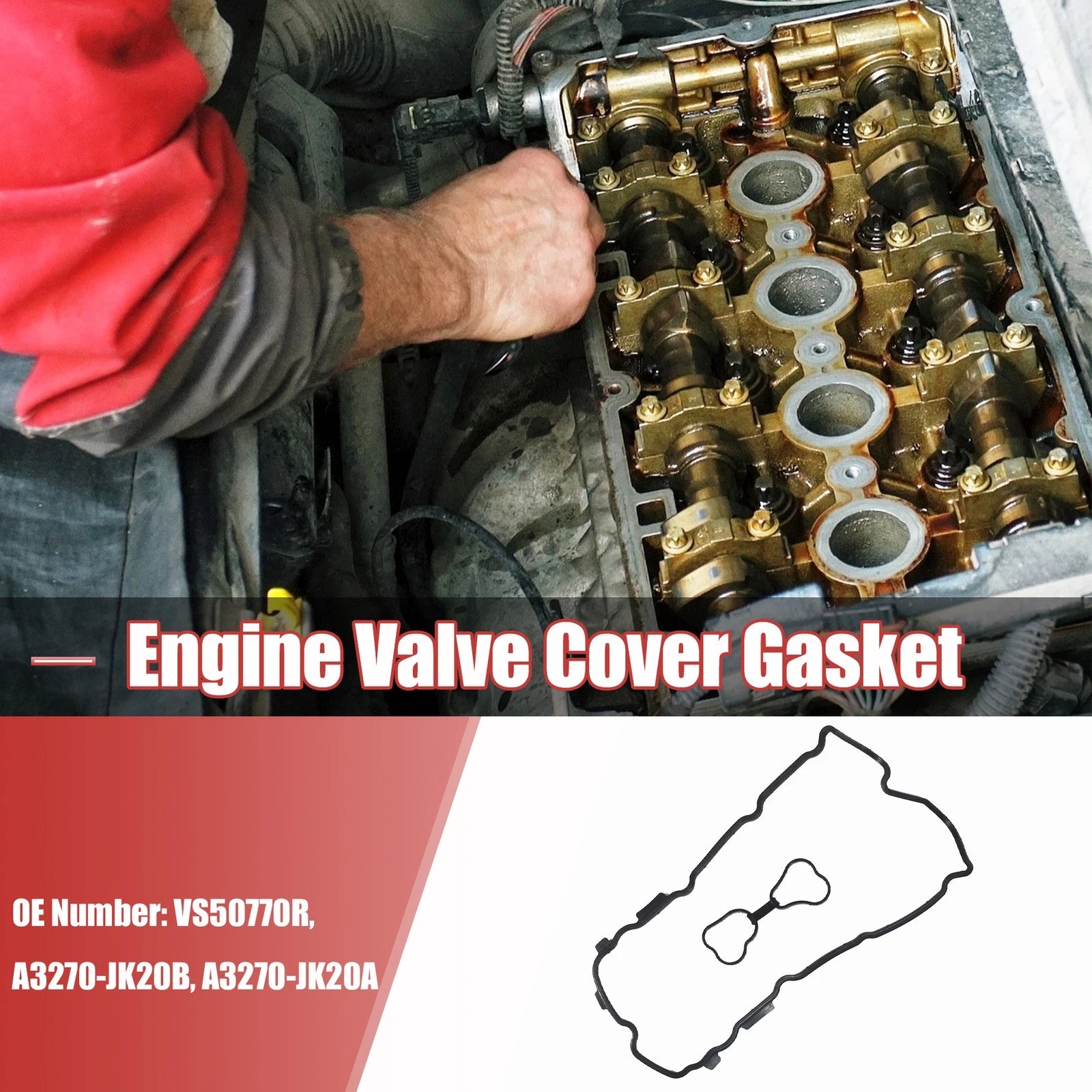 Set of 1 VS50770R Engine Valve Cover Gasket for Infiniti G35 (2007–2008)