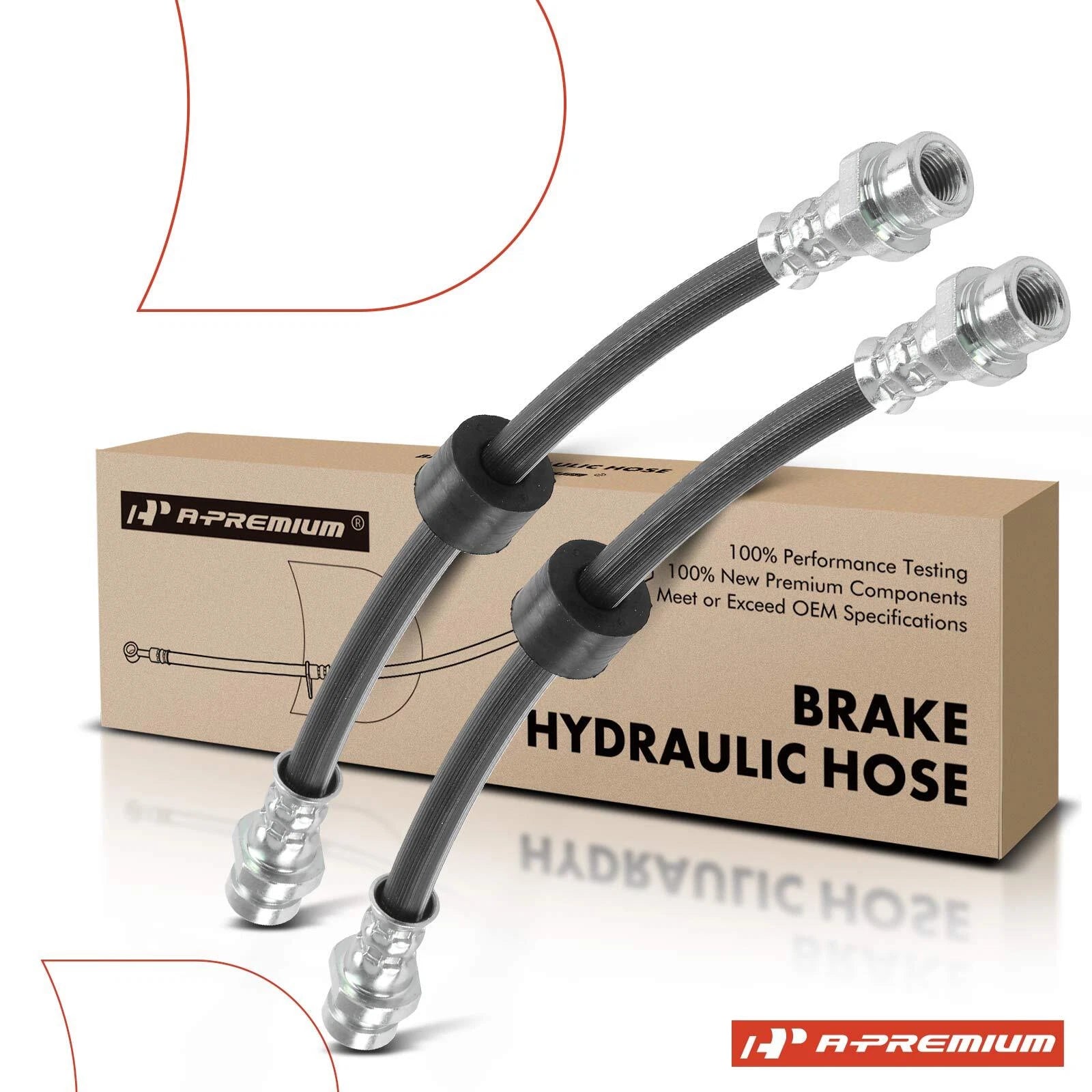 2X Rear Brake Hydraulic Hose for Mitsubishi Mirage G4 (2017–2020)