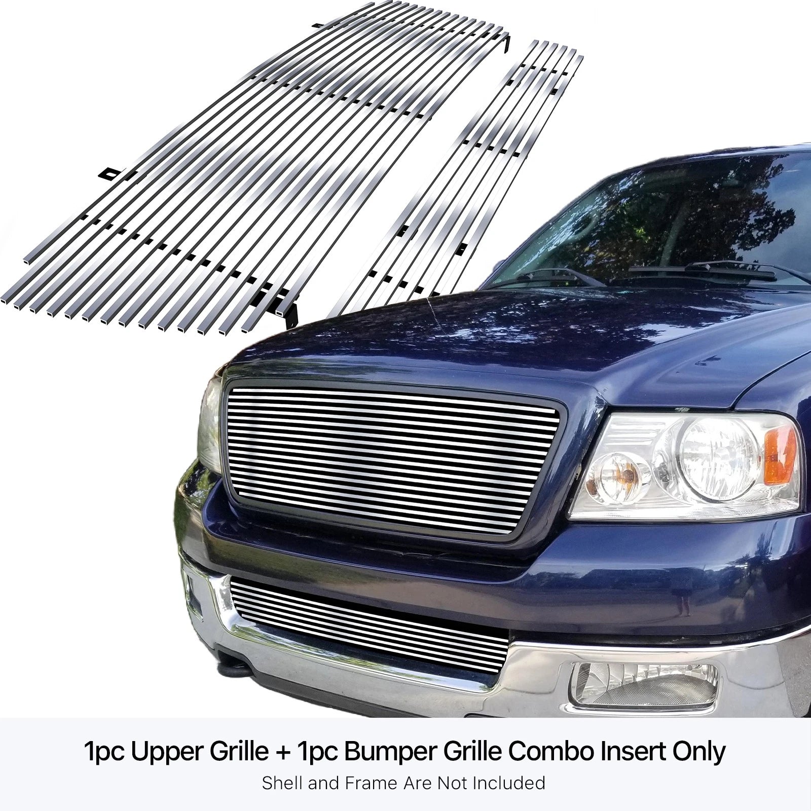 Polished Billet Grille Insert for Ford F-150 (2004-2005)