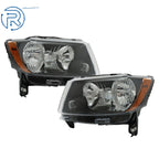 Halogen Headlight Set for Jeep Grand Cherokee (2011–2013) & Compass (2011–2017)