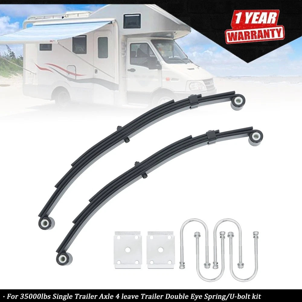 Set of 4 Trailer Double Eye Springs for 5000lbs Single Axle