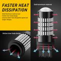 2X AUXITO 3157 3156 LED Brake Tail Stop Light Bulbs 2800LM Super Red