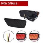 2X Blackout Smoke LED Rear Bumper Reflector Lights for Jeep Grand Cherokee