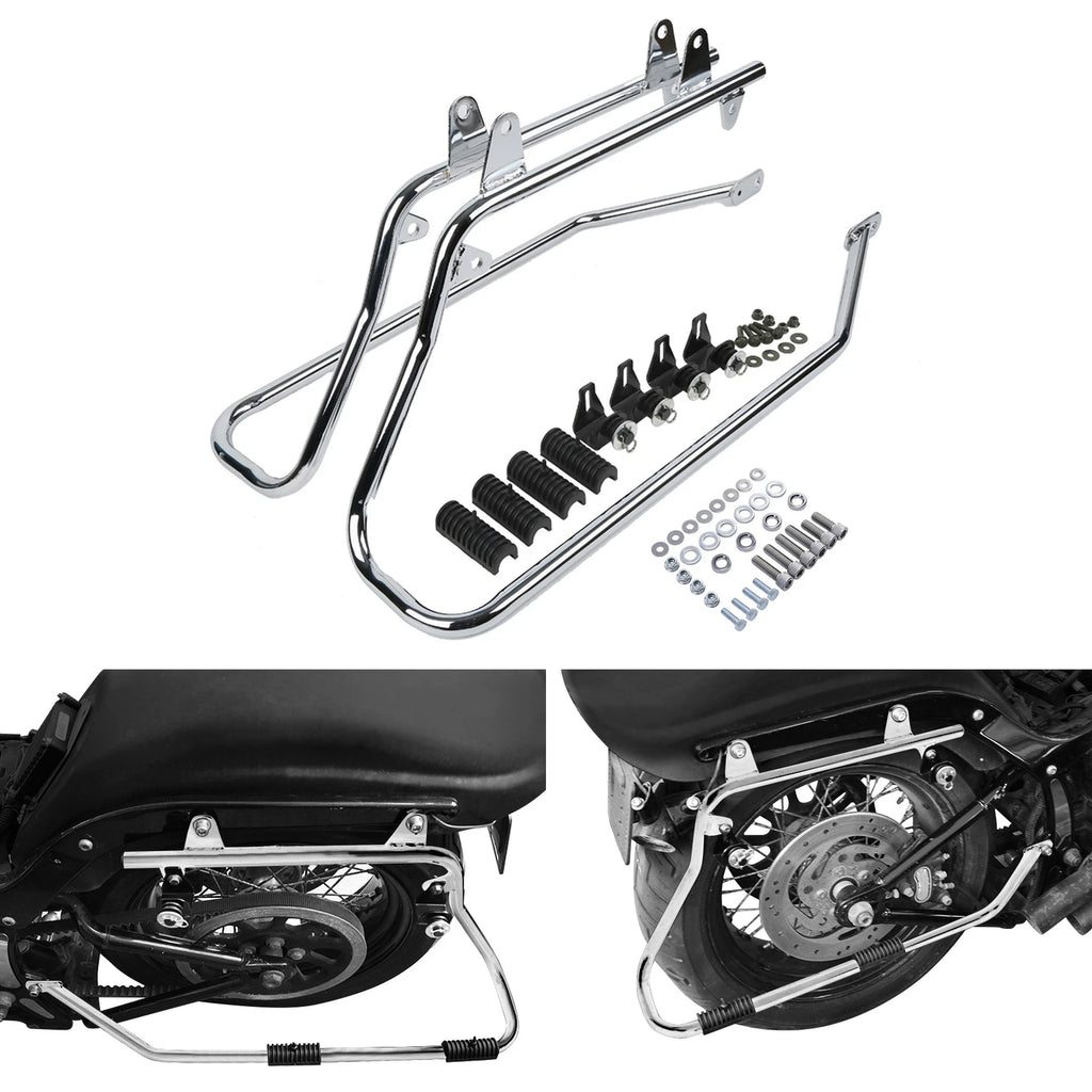 Saddlebag Conversion Brackets w/ Hardware for Harley Davidson Softail