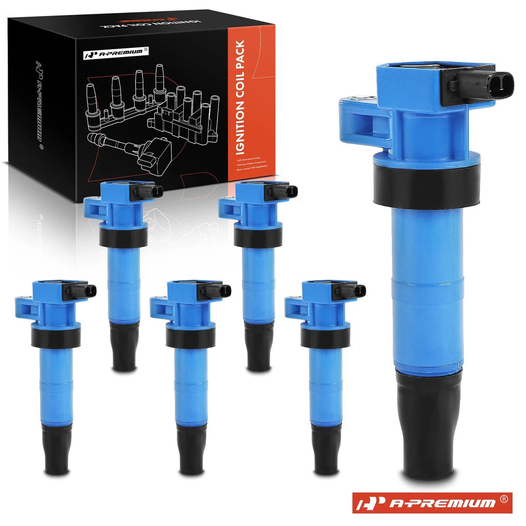 6X Blue Ignition Coil Pack for Hyundai Sonata (2006–2007, 2009–2010)