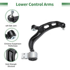 6pcs Front Suspension Kit Control Arm Tie Rod End Sway Bar Link for Ford Flex (2009–2019)