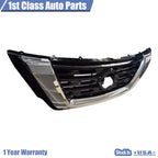 Chrome & Black Front Upper Bumper Grille for Nissan Pathfinder (2017-2020)