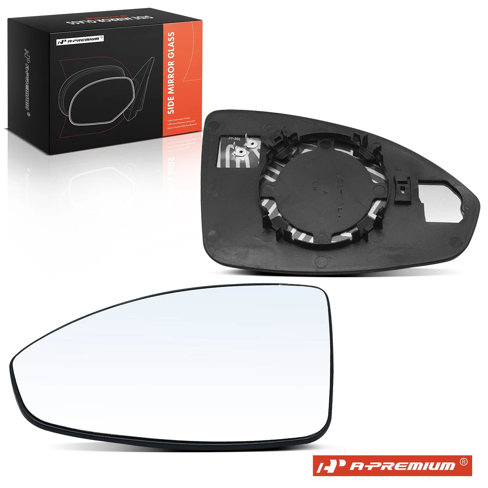 Heated Passenger Power Mirror Glass for Chevrolet Cruze (2011â2015)
