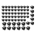 61X Engine Topper Bolt Caps Cover Black for Harley Twin Cam FLH (1999-2006)