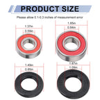 Front Wheel Bearings Seals Kit for Polaris Outlaw 450 MXR / 500 / 525 (2007–2014)