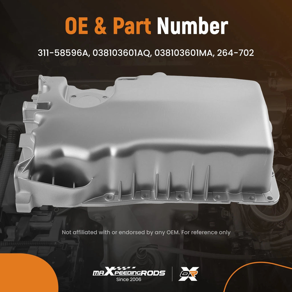 Aluminum Oil Pan Assembly for VW Golf Jetta 1.8L Turbo (2000-2007)