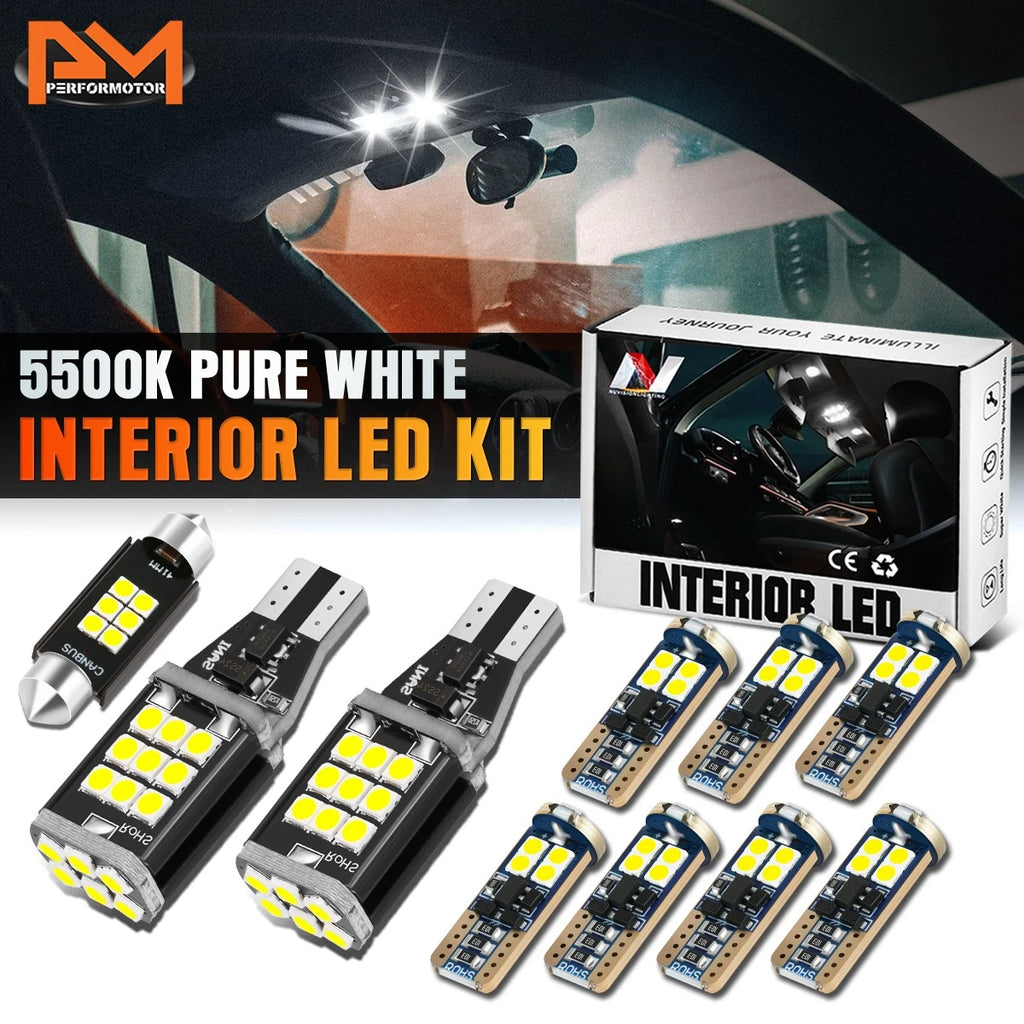 10 Pcs LED Dome Glove Box Map Light Bulb Kit for Ram 1500-3500 (2019–2024)