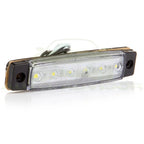 5 Pair White 6 LED Sealed Side Marker Indicator Light for Van Truck Boat Trailer