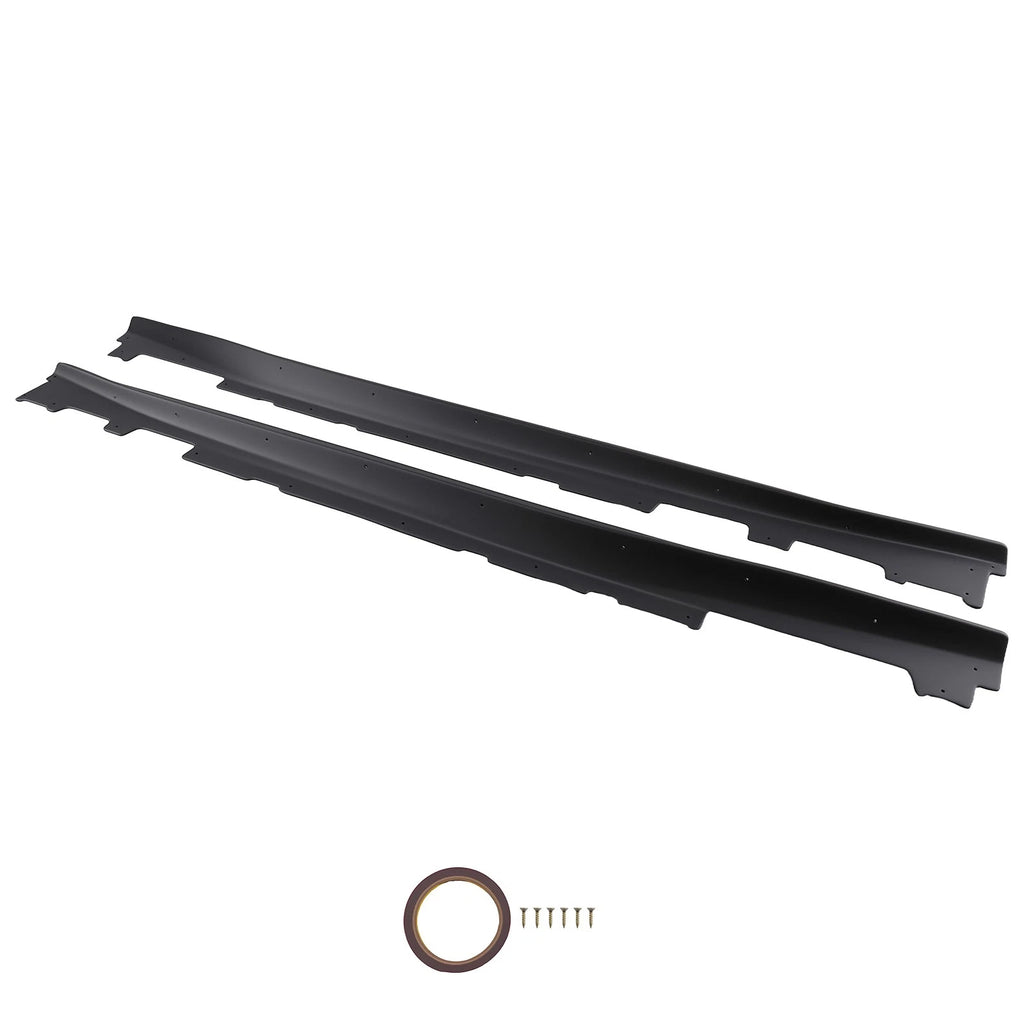 Side Skirts for Chevy Camaro (2016-2023) Matte Black ABS Plastic