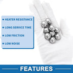 Set of 10 Steel Ball Bearings G100 16.0mm for Various Applications