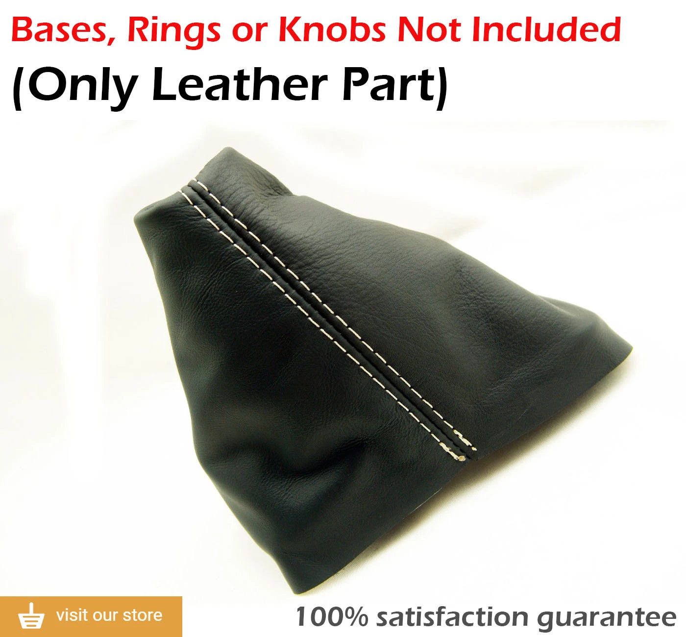 Manual Shift Boot Cover for VW Beetle (1998–2010) Synthetic Leather Beige Stitch