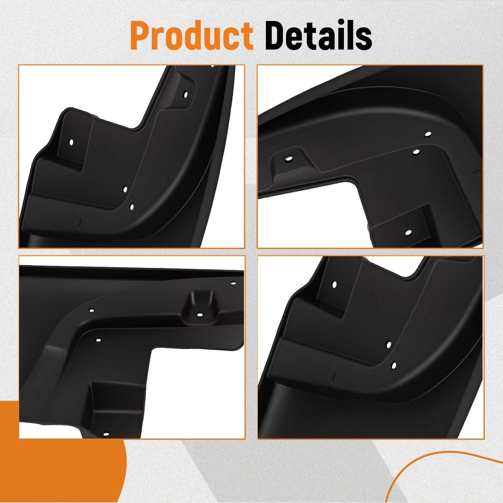 Set of 4 Mud Guards for Toyota Tacoma (2005-2015)