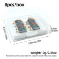 8Pcs Fly Fishing Lures for Bass and Trout (4.2cm)