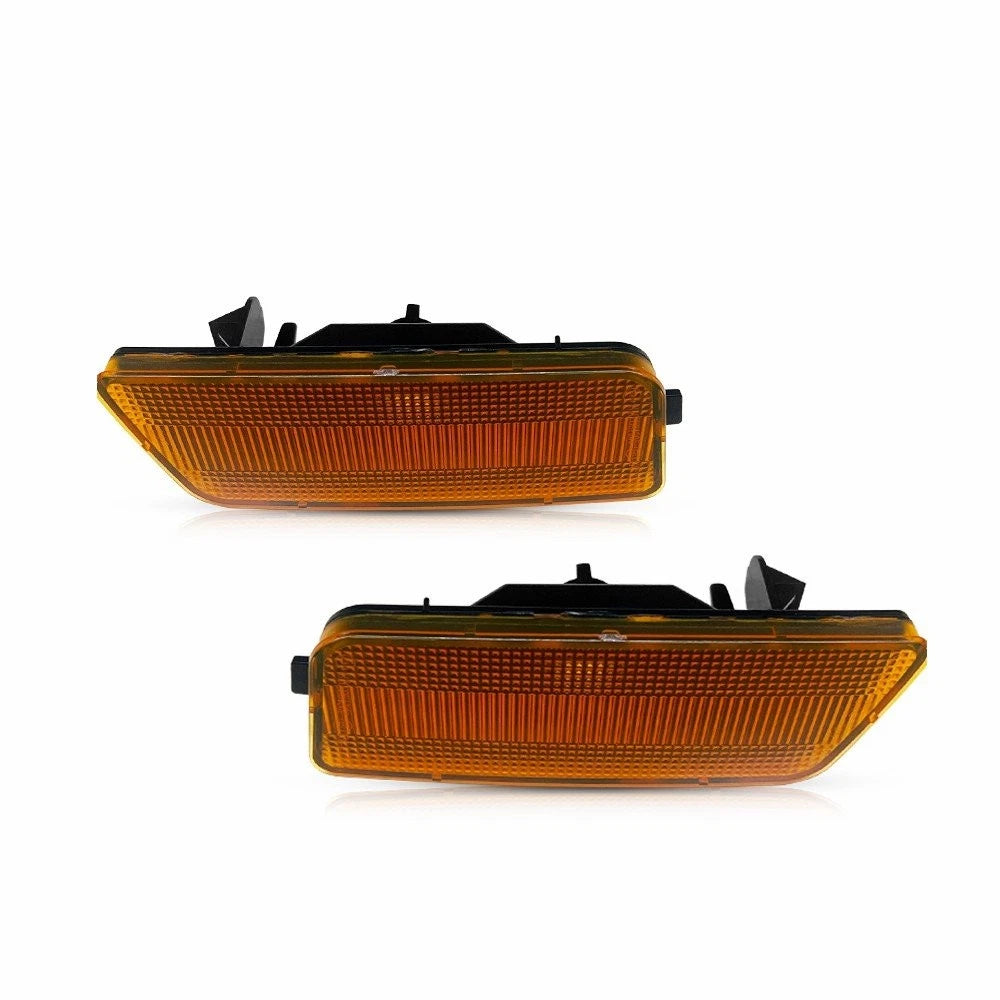 2X Amber Lens Front Bumper Side Marker Lights for VW MK6 Golf GTI (2010–2014)