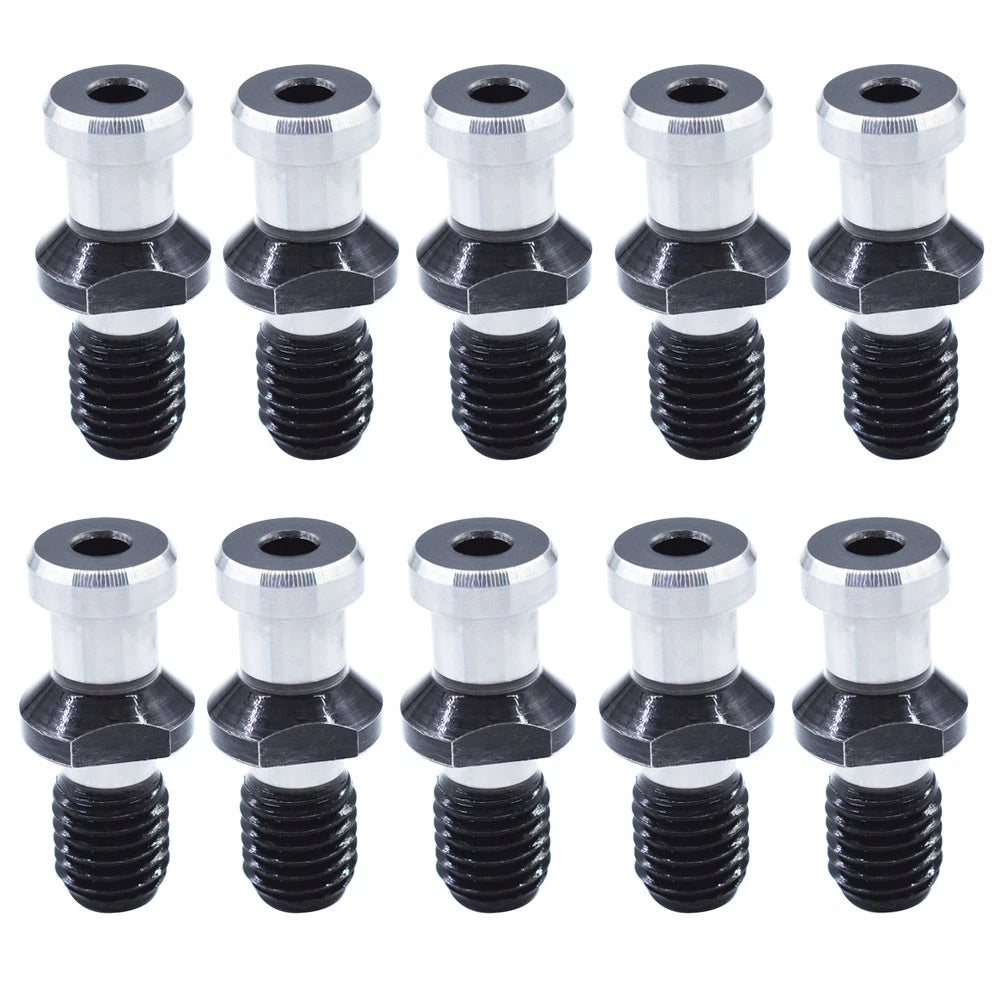 10Pcs Pull Stud Coolant Thru Retention Knob for Mori Doosan CAT40 (YYYY–YYYY)