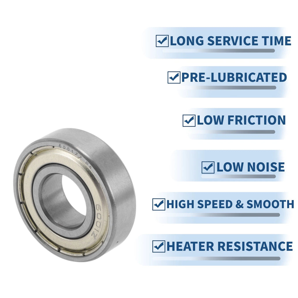 6001ZZ Deep Groove Ball Bearings for Scooter Skateboard Wheel (12x28x8mm)