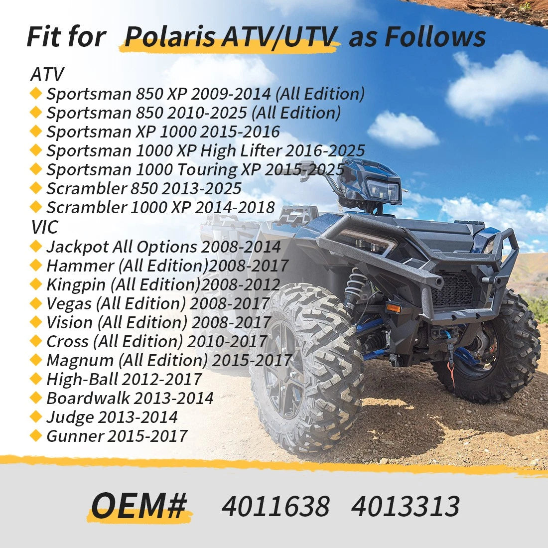 Idle Air Control Valve with Pigtail Harness for Polaris Sportsman 850 1000 RZR 900 (2015–2023)
