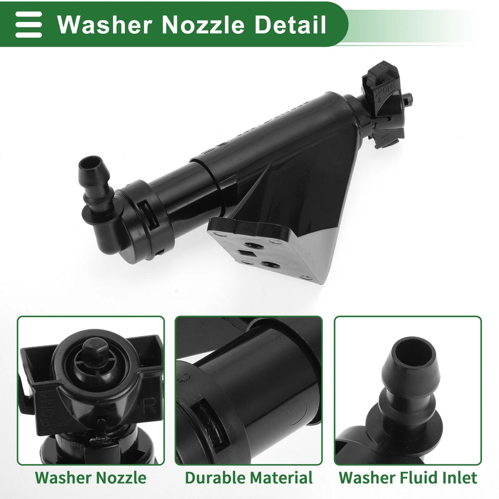 Front Passenger Side Headlight Washer Nozzle for Hyundai Santa Fe (2013–2018) No. 986722W000