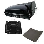 Black Razor Trunk Backrest Plate for Harley Touring Street Glide (2014–2026)