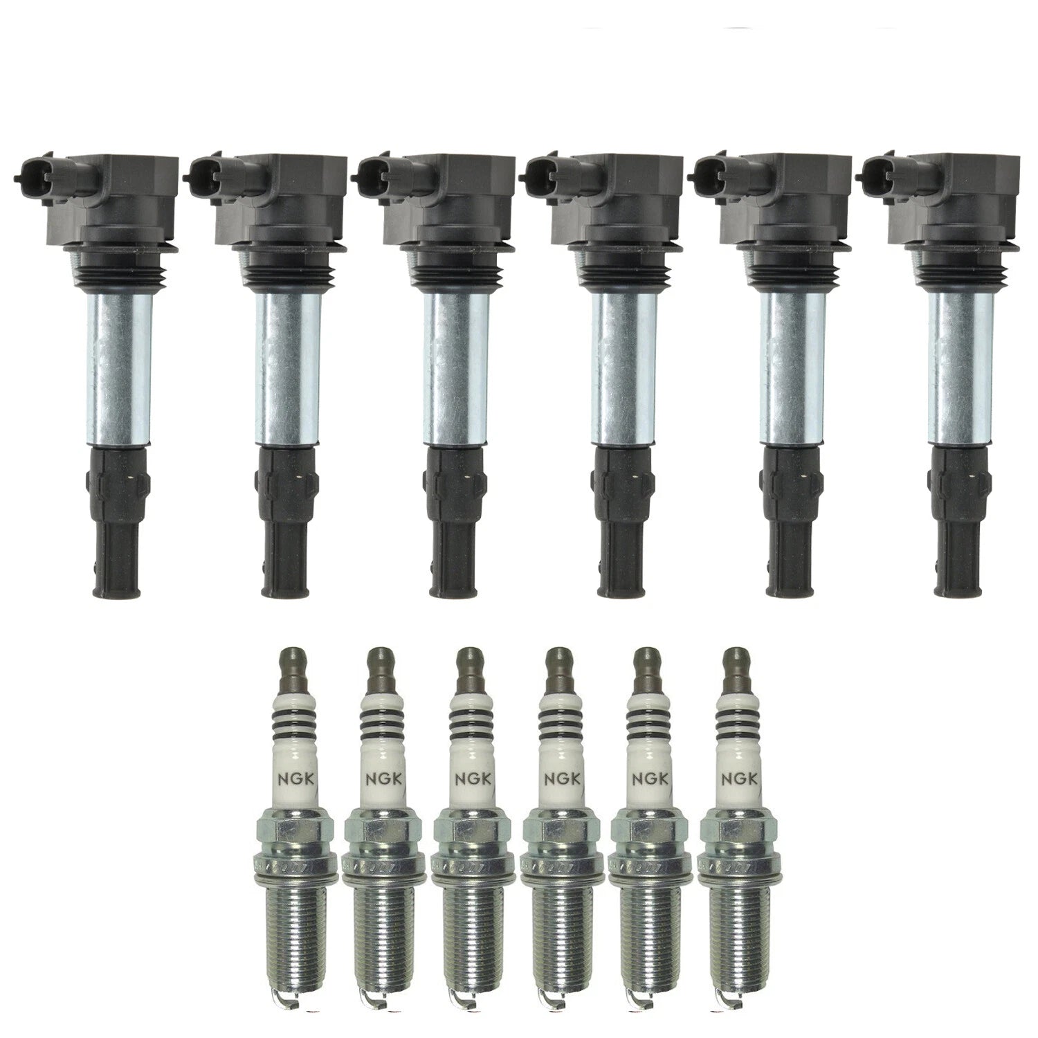 Set of 6 Ignition Coils & NGK Iridium IX Spark Plugs for CTS RX350 4Runner V6