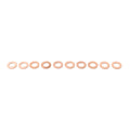 10x M12 Copper Oil Drain Plug Gasket Seal Ring for Universal Fit (22121.5)
