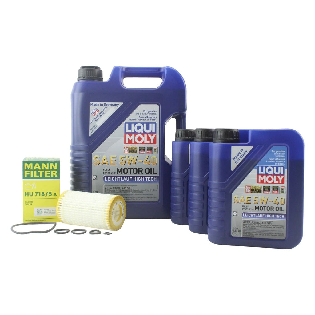 Oil Change Kit for Mercedes C300 (2008–2015) - 8L Liqui Moly 5W40, Mann