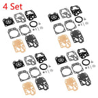 Set of 4 Carburetor Repair Kits for Honda GX25 GX35 (WALBRO K20-WYJ D20-WYJ K10-WYB)