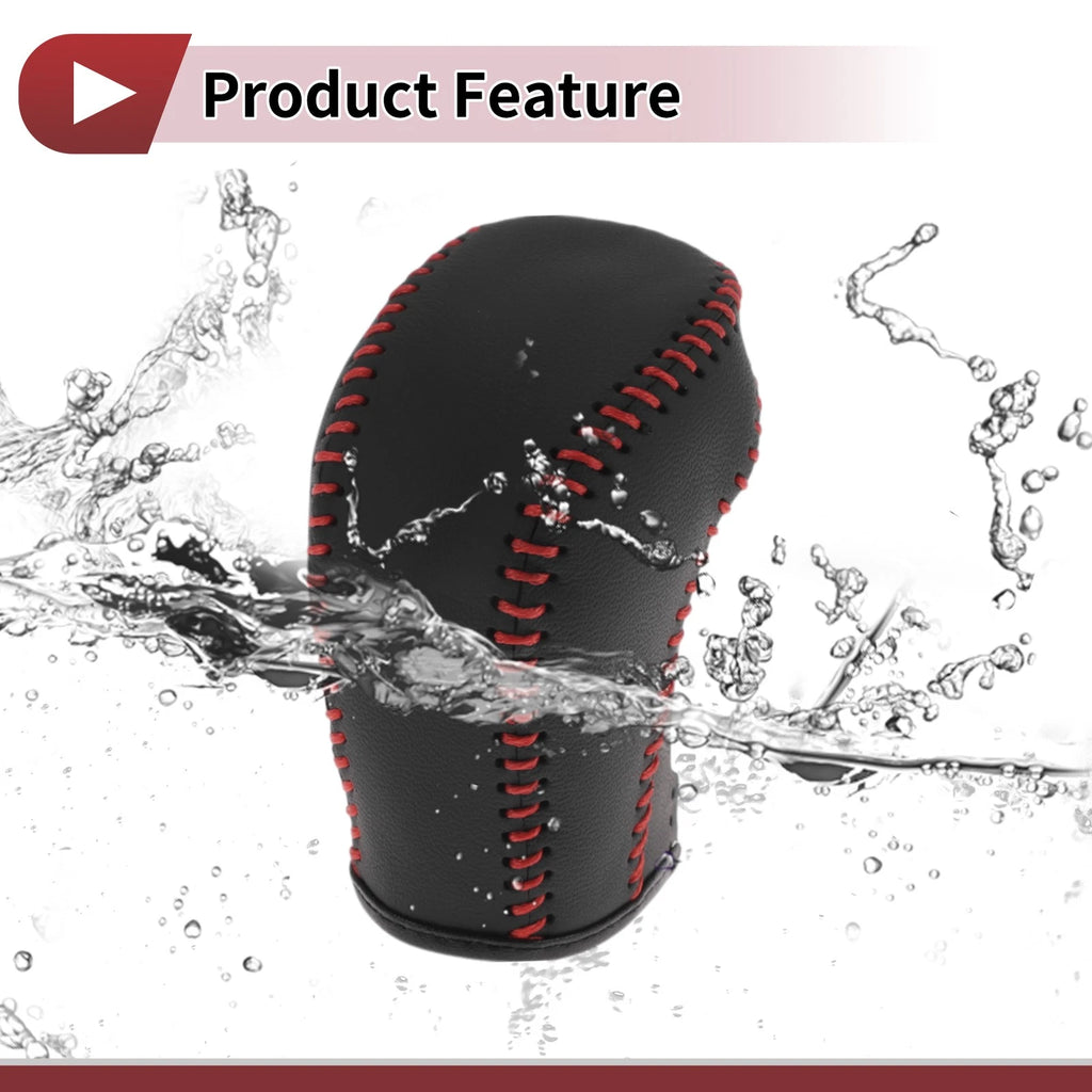 Gear Shift Knob Cover for Hyundai Tucson (2015–2018) Black Red
