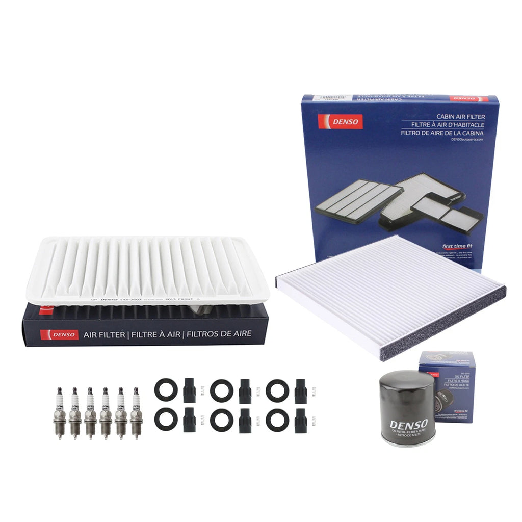 Denso 6 Spark Plug & Boot Kit for Camry ES330 RX330 Sienna Solara V6 (2002–2006)