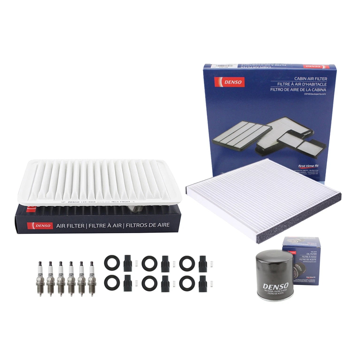 Denso 6 Spark Plug & Boot Kit for Camry ES330 RX330 Sienna Solara V6 (2002–2006)